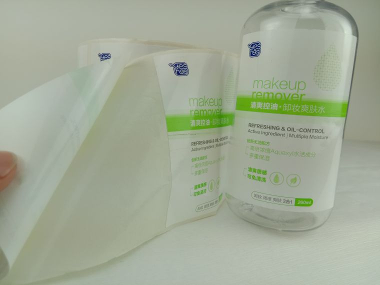 化妝品瓶貼不干膠